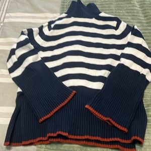 Navy striped sweater